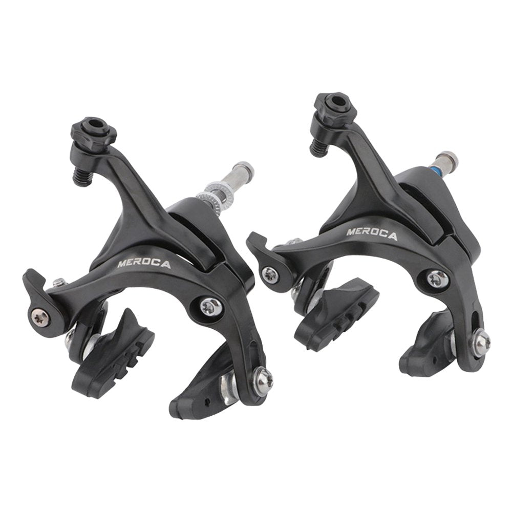 ADVEN 2 Pieces Road Bike Front Rear C Clamp Brake Aluminum Alloy Bicycles Adjustable Braking Clip Replacement Part Outdoor Accessory