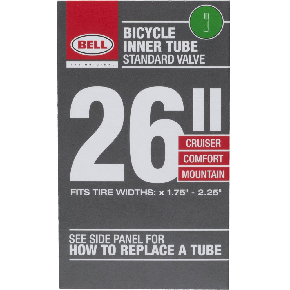 Bell Sports Standard Bicycle Inner Tube, 26" X 1.75-2.25", 35Mm Schrader Valve