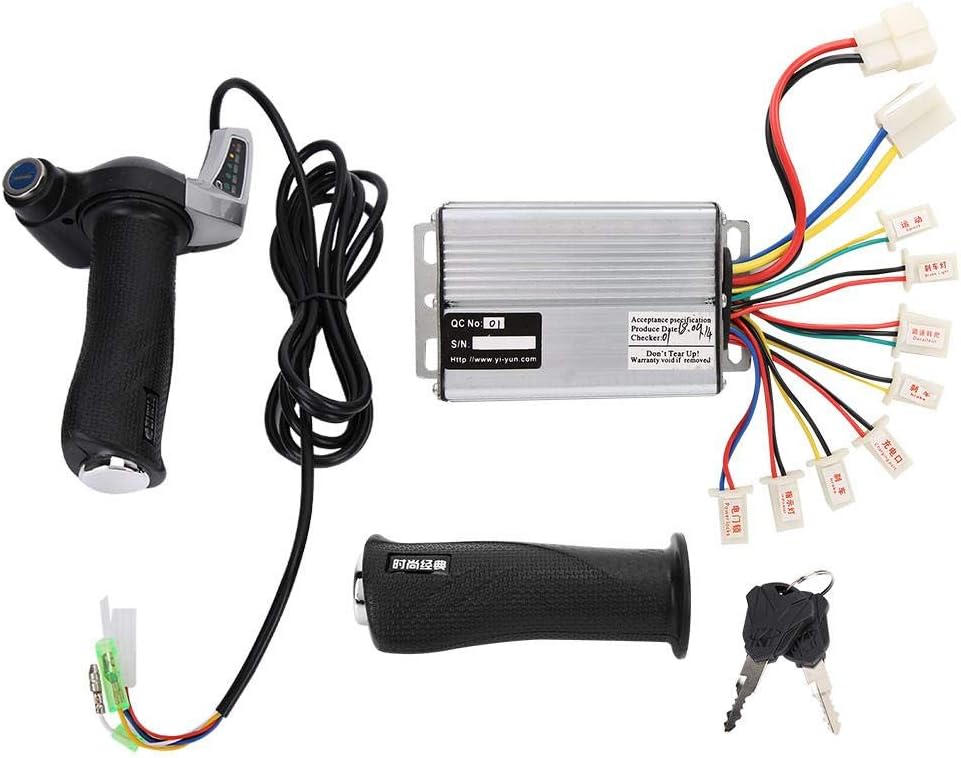 36v 48V 1000W Motor Brushed Speed Controller with Locking Throttle Twist Grip & Power Display for E-Bike
