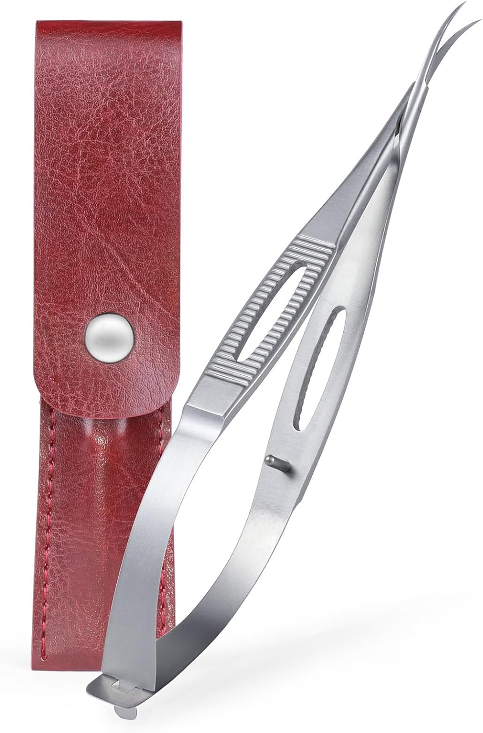 Cuticle Scissors Extra Fine Curved Professional Ultra Sharp Precise Pointed Tip Cuticle Trimmer Cutter for Hang Nails,Eyebrow,Eyelash,and Dry Skin