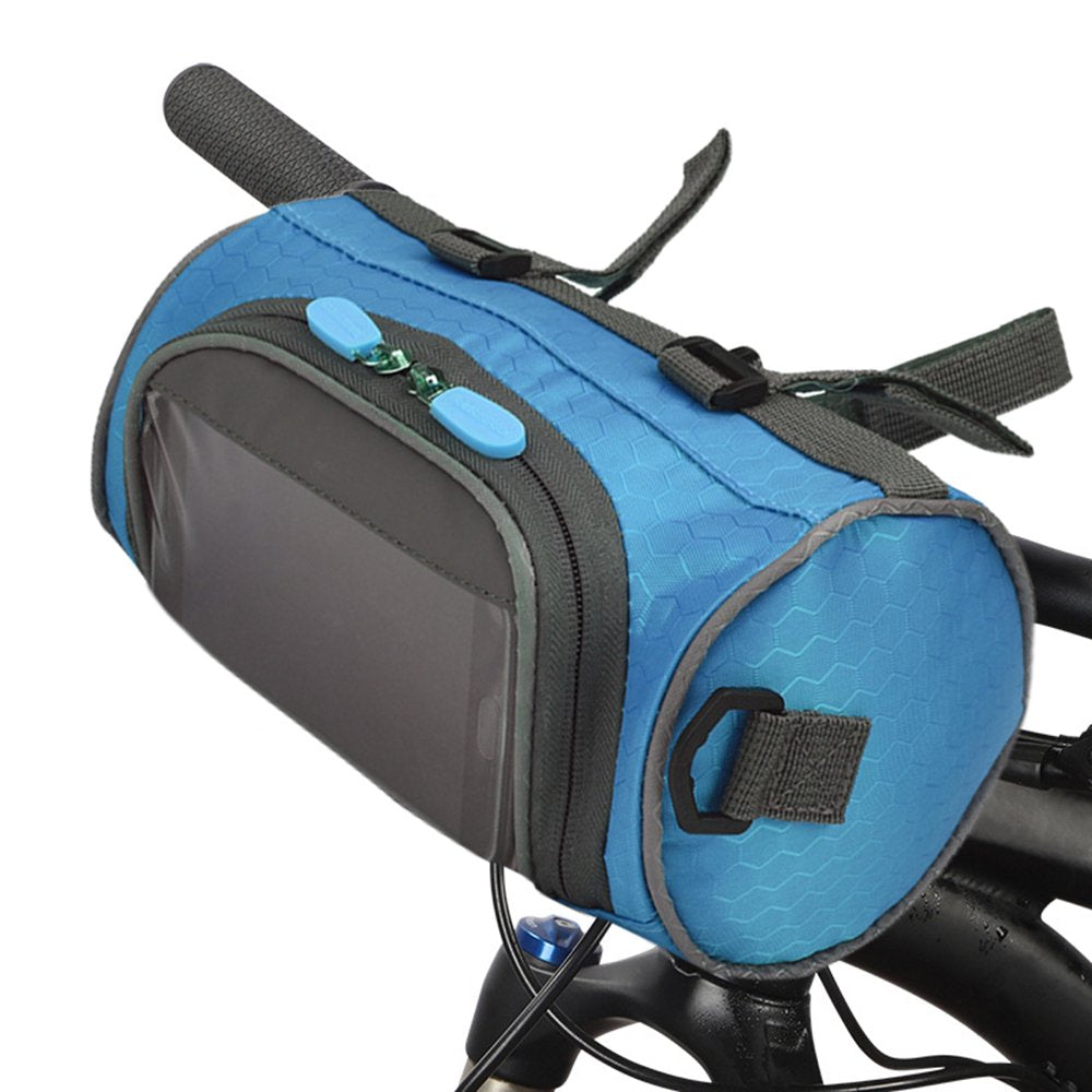 Bike Handlebar Bag Bike Bucket Bag with Touch Screen Waterproof Bicycle Front St