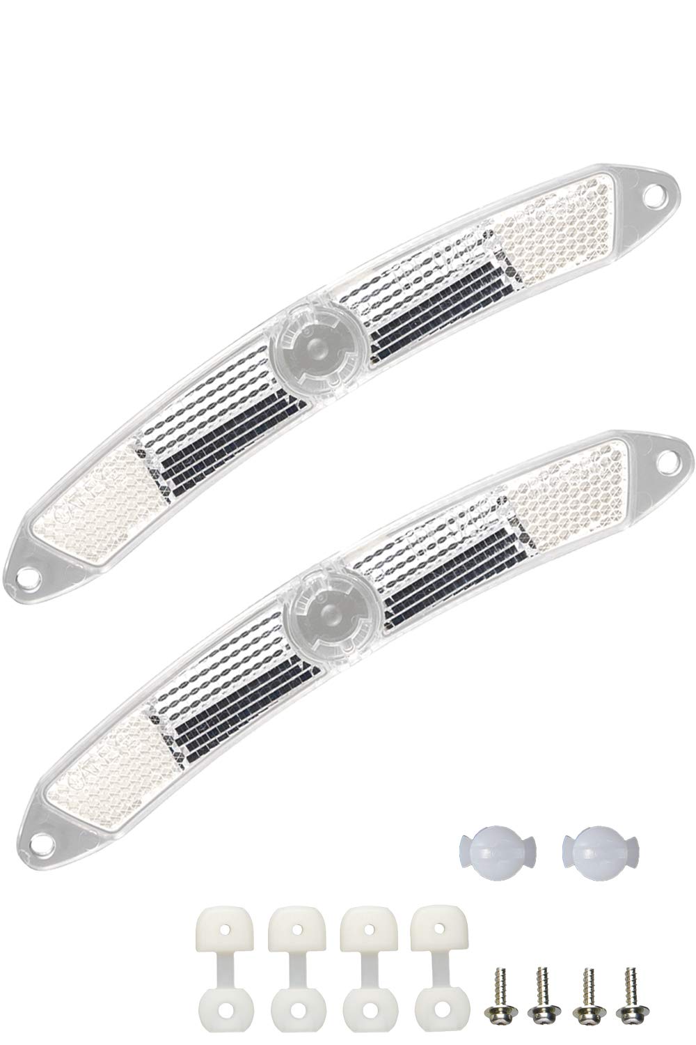 Cat Eye wheel reflector set of 2 RR-550-WUW SW SMN Made in Japan Acrylic Resin