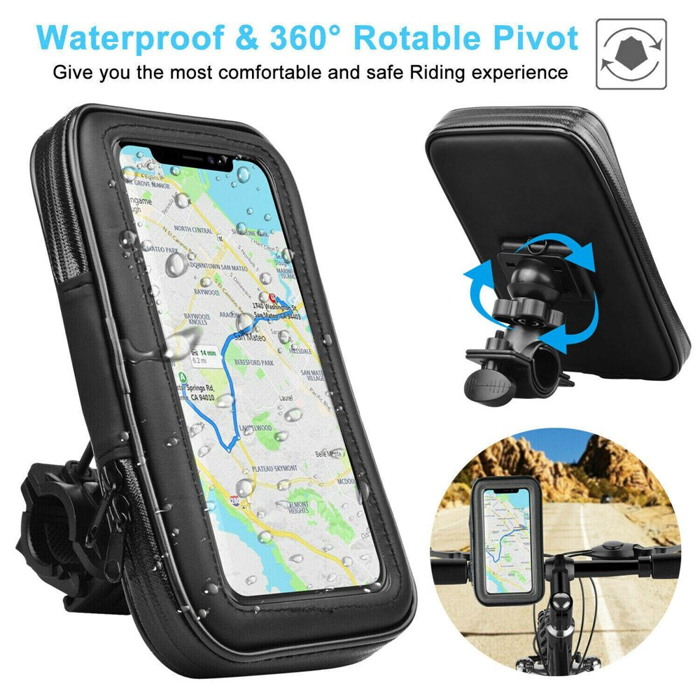 Bike Bicycle Phone Mount Bags, Njjex Waterproof Front Frame Top Tube Handlebar Bags Bike Phone Case Holder Accessories Cycling Pouch