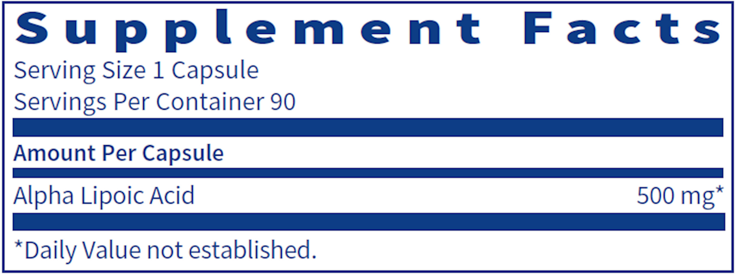 Alpha Lipoic Acid 500 mg
