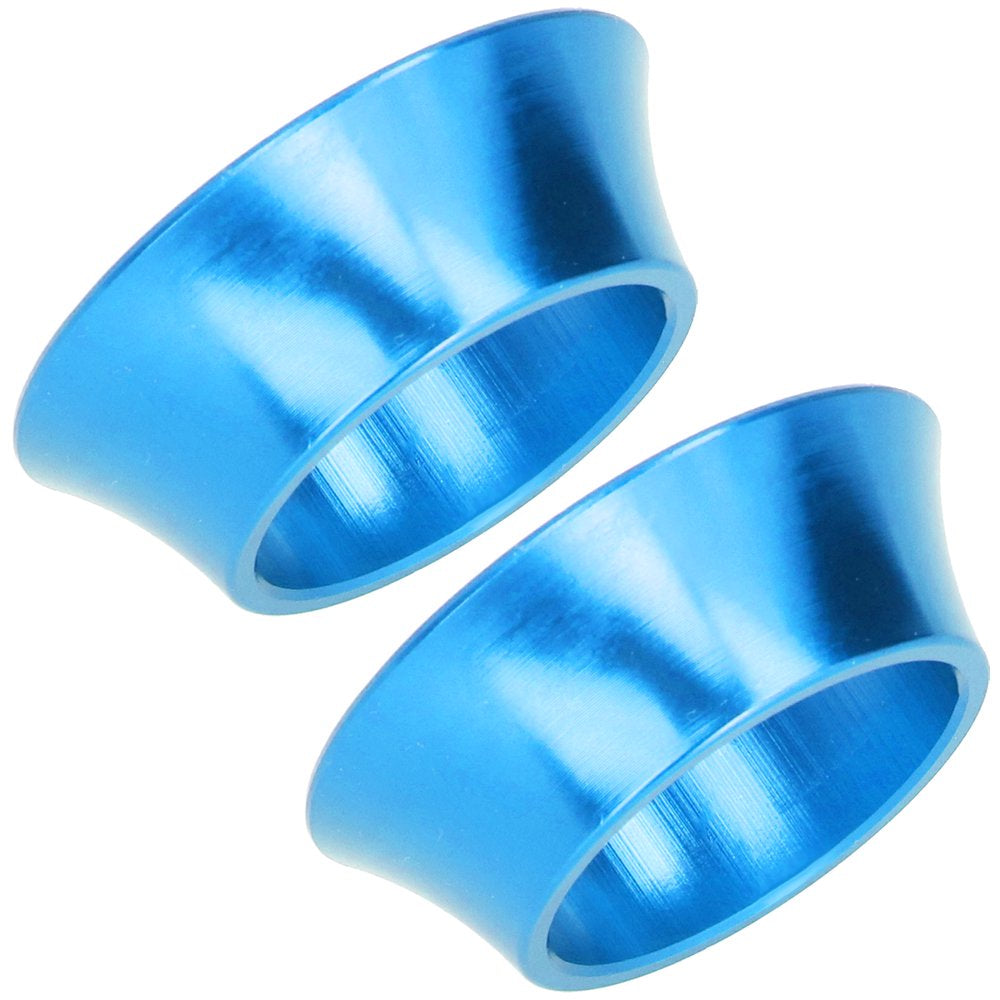 Bike Taper Washer, CNC Bike Headset Taper Washer, Bike Parts Accessories for Automotive Brake Pads Bearings Mountain Road Bike Folding Blue