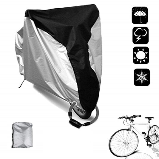 2 Pack Bike Cover Outdoor Waterproof, Bicycle Covers Waterproof Bike Storage Bag Protection from All Weather Conditions for Mountain and Road Bikes with Lock Hole