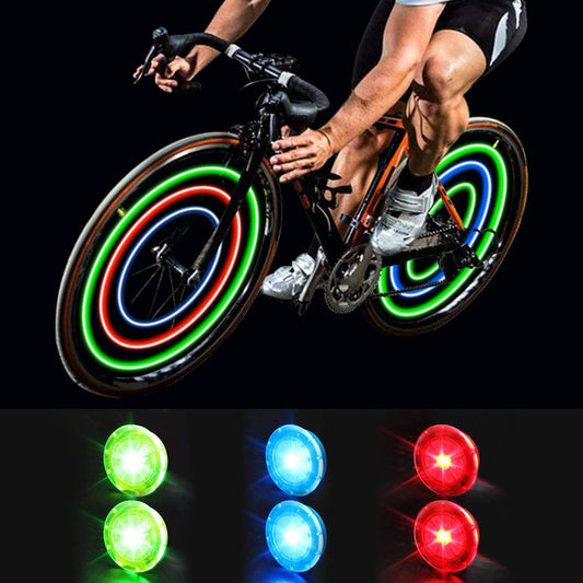 6 Pack Bicycle Wheel Lights,Waterproof RGB 3 Color LED Bicycle Wheel Accessory Light with Batteries Included for Safe Cycling for Kids Boys Girls Men Women Gift