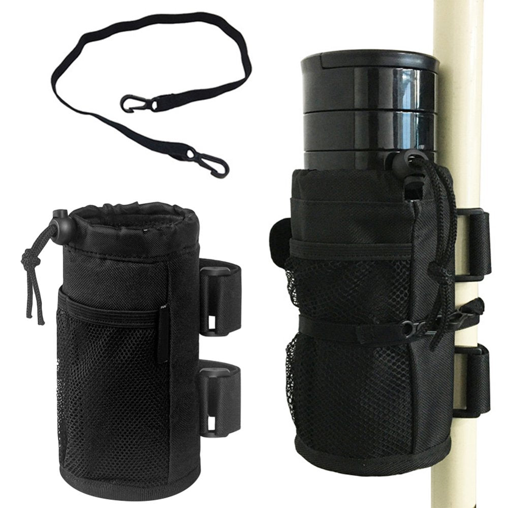 Cheers.Us Bike Water Bottle Holder No Screws Bicycle Cup Holder Handlebar Drink Holder Bottle Cages for Adult and Kids Bike Insulated Velcro Straps Mount Sturdy Universal