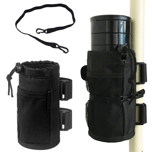 Cheers.Us Bike Water Bottle Holder No Screws Bicycle Cup Holder Handlebar Drink Holder Bottle Cages for Adult and Kids Bike Insulated Velcro Straps Mount Sturdy Universal