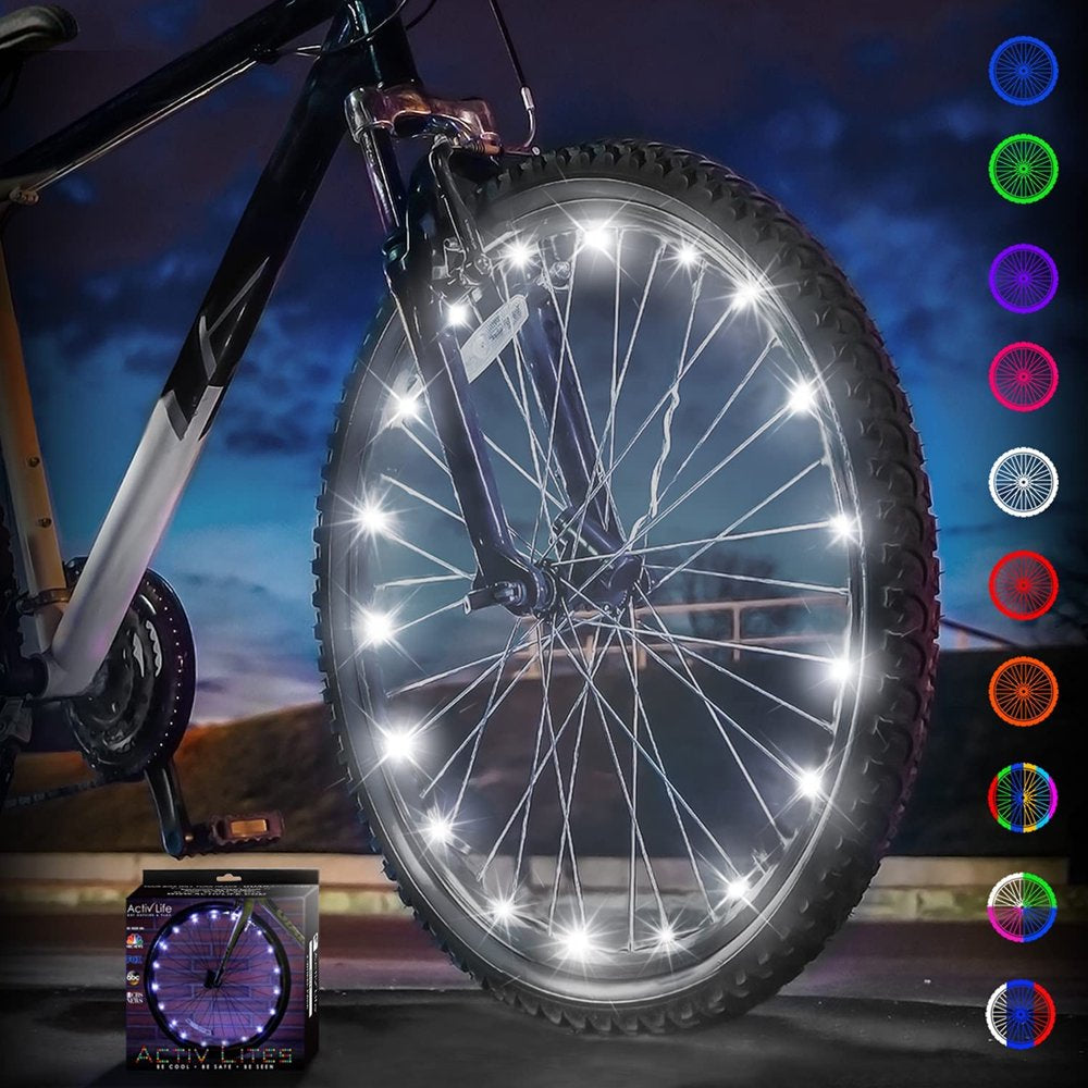 Activ Life LED Bike Wheel Lights Bicycle Spoke Light Accessories for Night Riding Multicolor