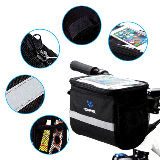 Bike Frame Bags, Eeekit Touchscreen Mountain Road MTB Bicycle Handlebar Bag Universal, Outdoor Waterproof 3.5L Large Capacity Fit for All Cellphone under 6.5 Inch