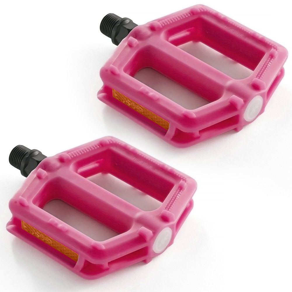 BW Kids Bike Pedals Bicycle Pedal Replacement Parts with 1/2 Spindle Black