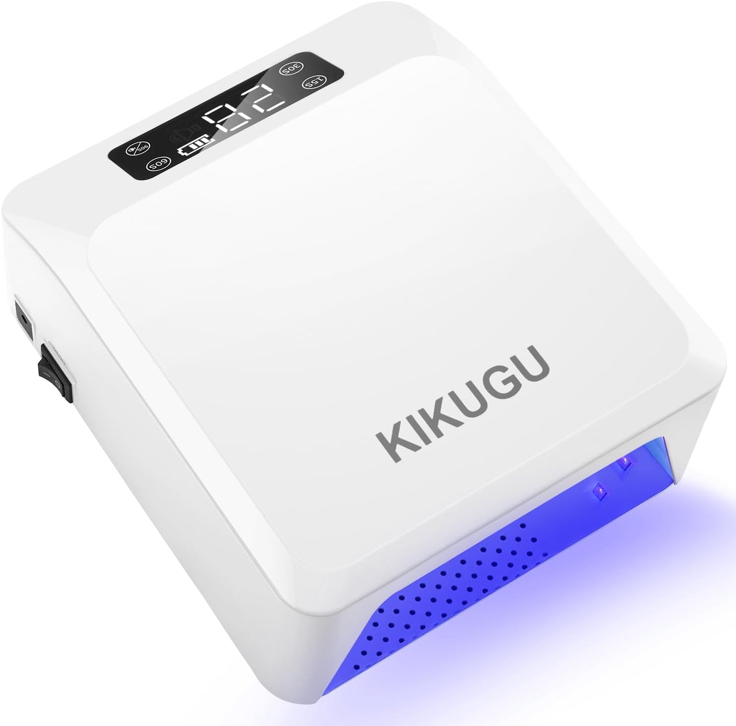 78W Rechargeable UV LED Nail Lamp,Cordless Nail Dryer Gel Polish UV Nail Light with 4 Timer Setting,Professional Quick Dry Curing Lamp with Display Auto Sensor for Salon & Home (White)