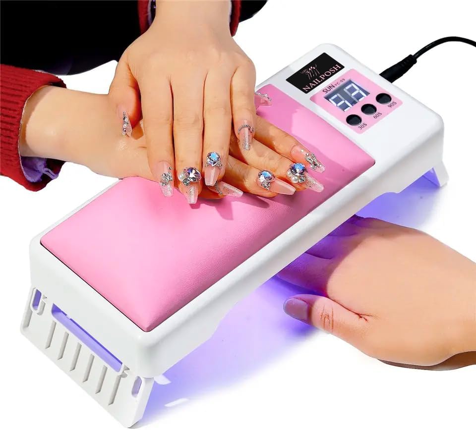 2 in 1 UV Nail Lamp and Arm Rest for Nails
