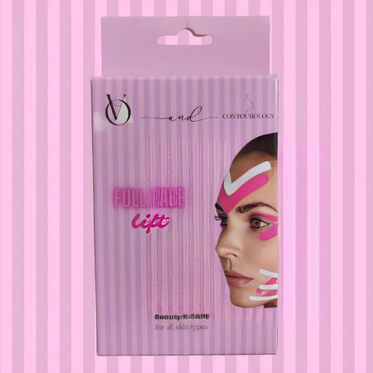 Contourology Beauty K-Tape, Face Tape Lifting, Face Lift Tape, 5 masks