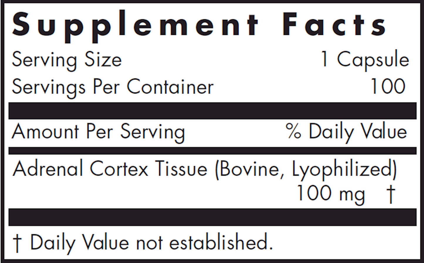 Adrenal Cortex 100 mg