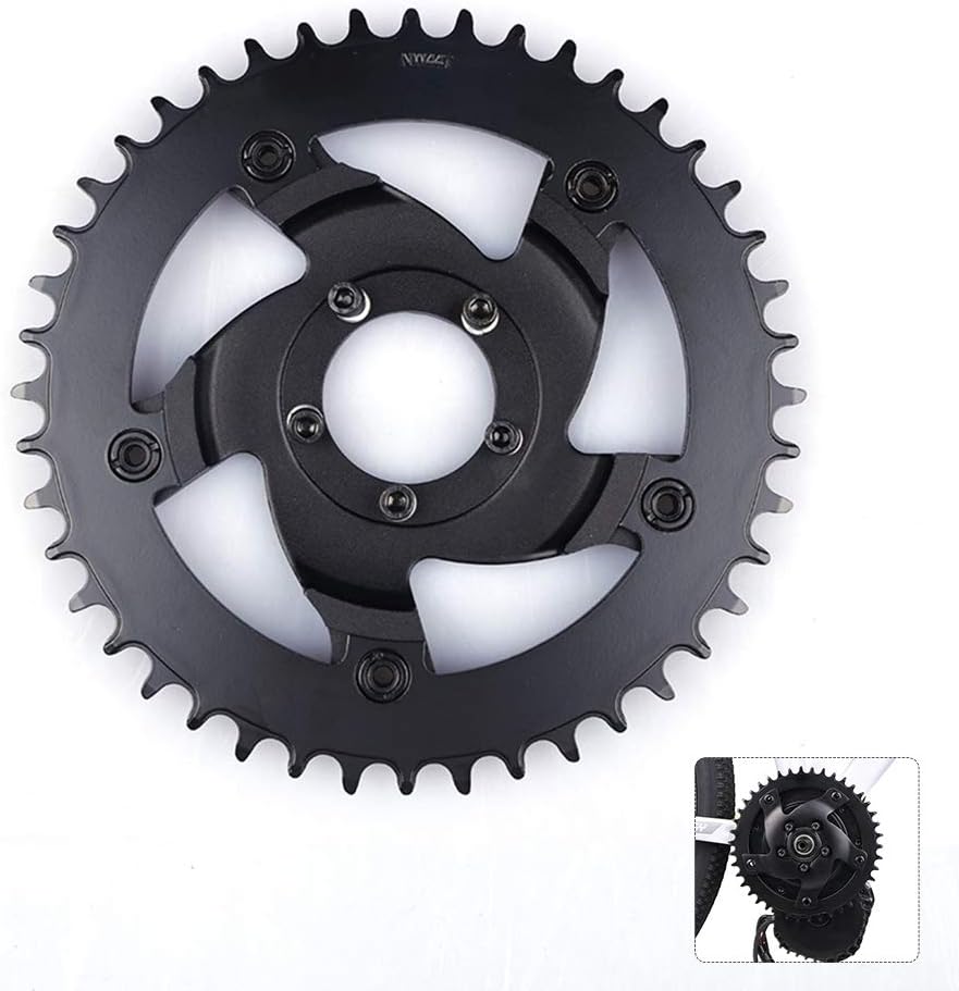 BAFANG Chainring Wheel for BBS01 BBS02 BBSHD Mid Drive Kit Ebike Chain Ring for Mid Mount Motor, Chainwheel for Electric Bike Conversion Kits Durable Aluminium Bike Chainring