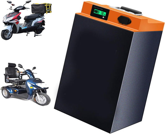 60V 20Ah 30Ah 42Ah 55Ah 65Ah Electric Bike Motorcycle Battery 60V E-Bike Lithium Battery Pack for Moped Bicycle Motorcycle Tricycle,60v,20Ah