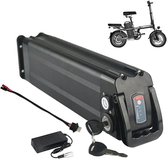 36V/48V 13AH /15AH/ 18AH/21AH Silver Fish Battery,36V/48V Electric Bicycle Conversion Kit Battery,with 42V/54.6V Charger,for 1000W 750W 500W 350W 250W Motor,36v,18Ah