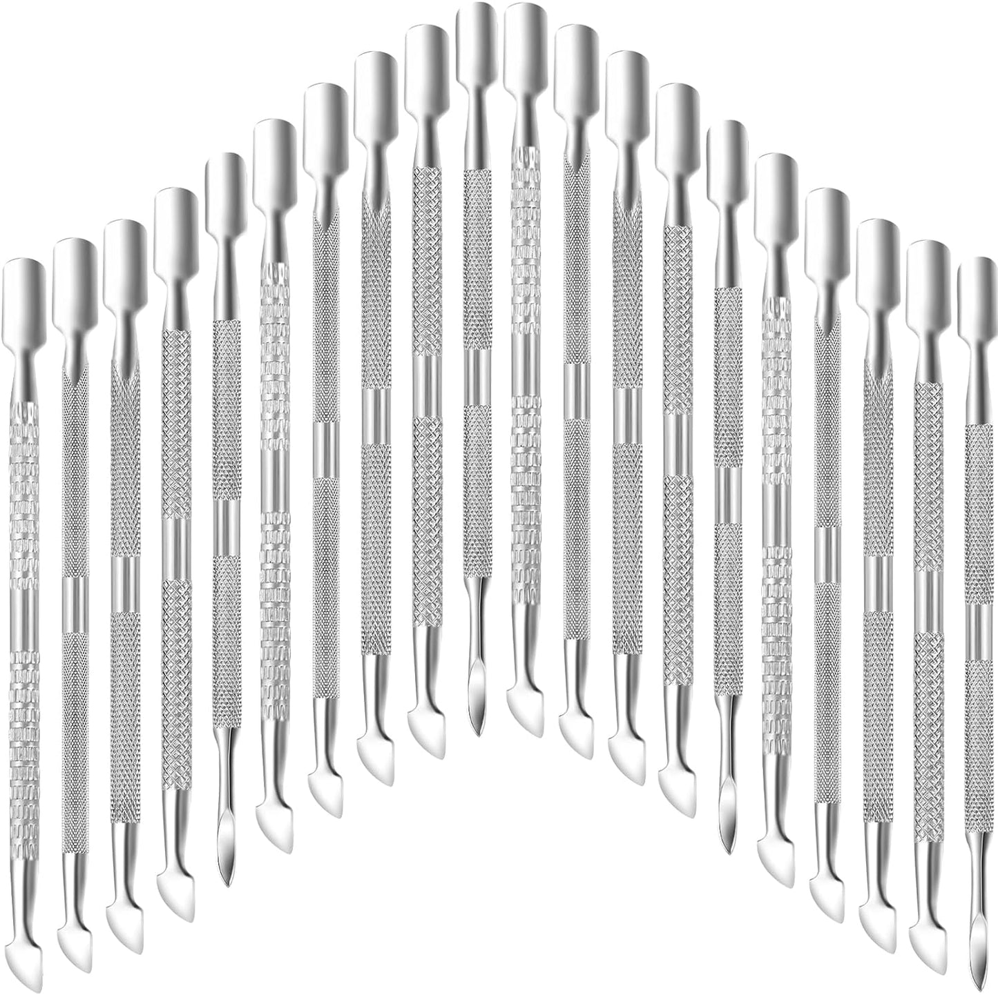 20 Pcs Cuticle Pusher Cuticle Cutter Double Ended Cuticle Pusher Bulk Nail Tools for Toenails Fingernails