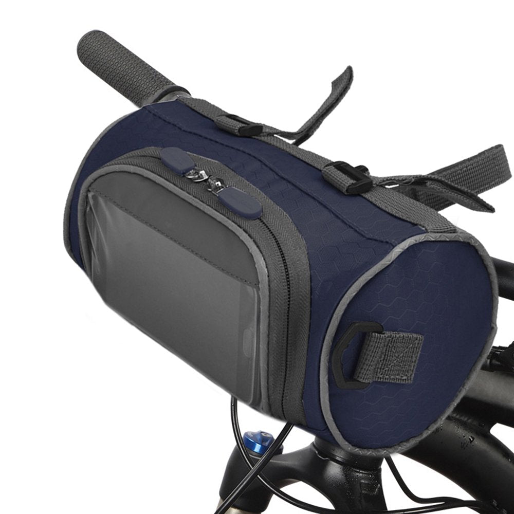 Bike Handlebar Bag Bike Bucket Bag with Touch Screen Waterproof Bicycle Front St