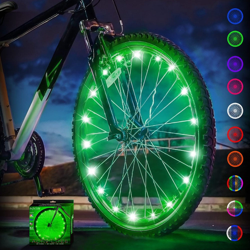 Activ Life LED Bike Wheel Lights Bicycle Spoke Light Accessories for Night Riding Multicolor