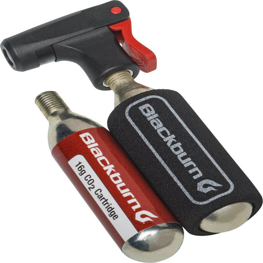Blackburn CO2 Bike Tire Inflator and Pump - Includes Two 16G Threaded Cartridges