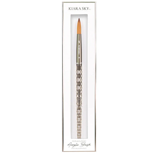 BLACK Kiara Sky 100% Kolinsky Acrylic Brush *Crimped Option Available*