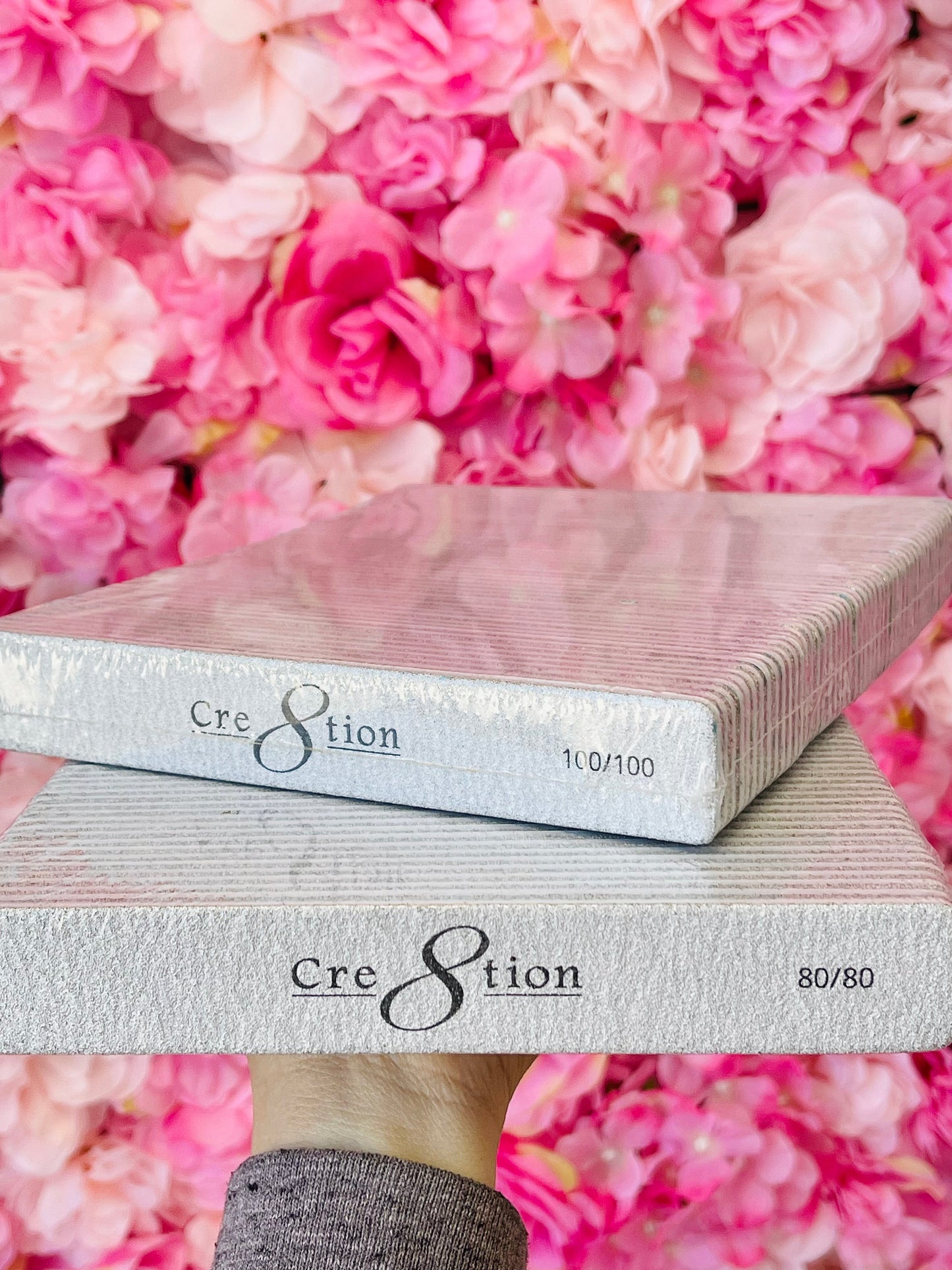 Cre8tion Premium Jumbo Zebra Nail Files-50 pcs