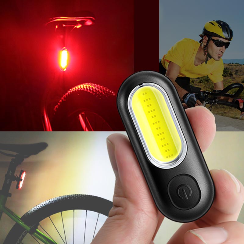 Bicycle Lamp USB Charging Warning Light Gift for Him