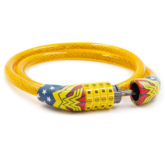 Bioworld 33" Kids Wonder Woman Character Bike Cable Combination Bicycle Lock Accessories