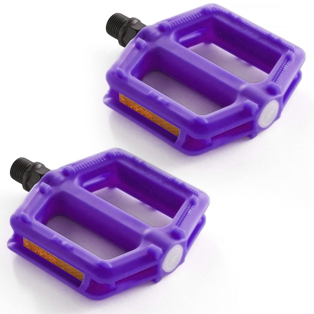 BW Kids Bike Pedals Bicycle Pedal Replacement Parts with 1/2 Spindle Black