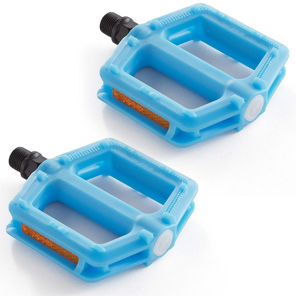 BW Kids Bike Pedals Bicycle Pedal Replacement Parts with 1/2 Spindle Black