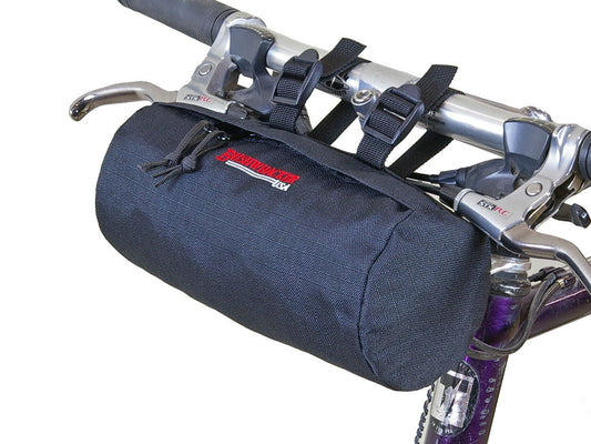 Bushwhacker® Waco Black - Bicycle Handlebar & Seat Bag Cycling Pack Bike Cylinder under behind Saddle Bag Frame Rear Front Accessories Wedge