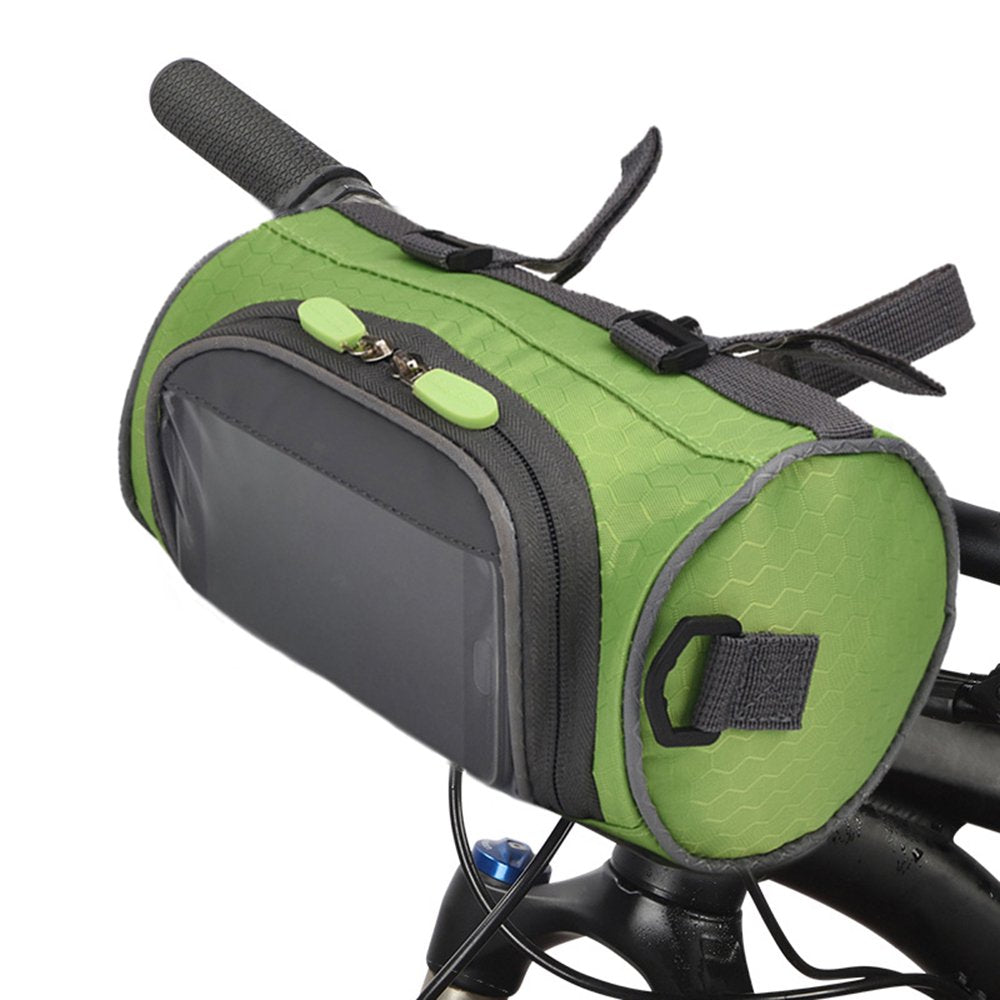 Bike Handlebar Bag Bike Bucket Bag with Touch Screen Waterproof Bicycle Front St