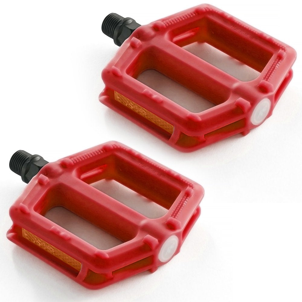 BW Kids Bike Pedals Bicycle Pedal Replacement Parts with 1/2 Spindle Black