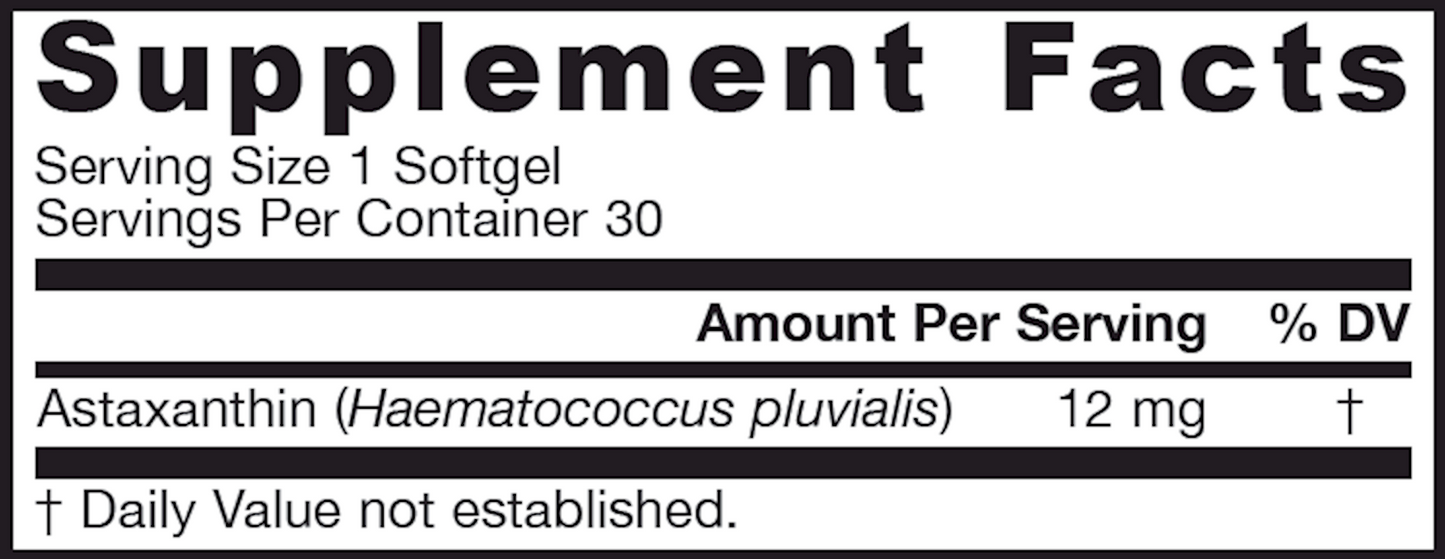 Astaxanthin 12 mg