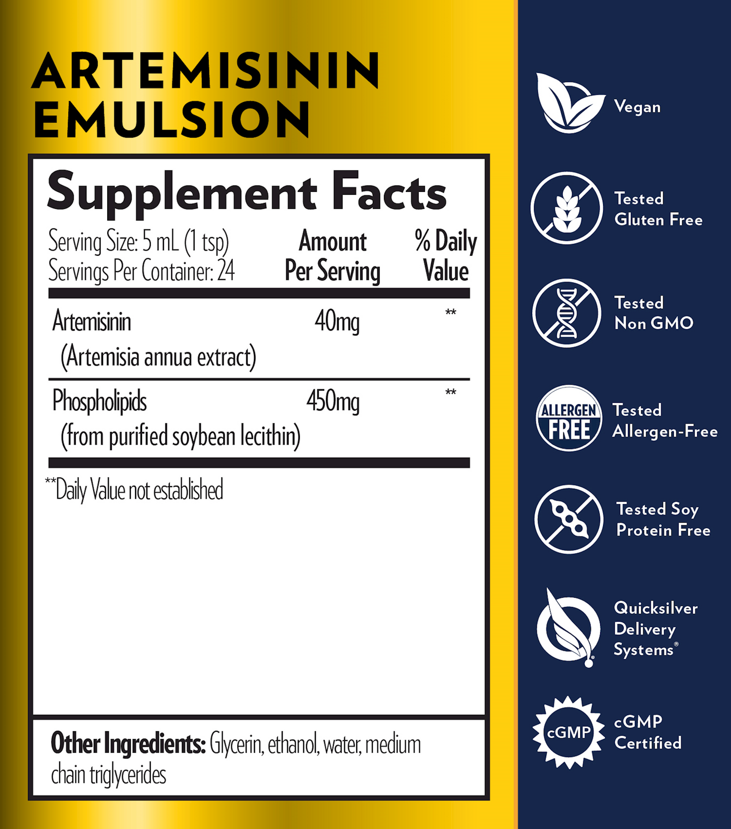 Artemisinin Emulsion