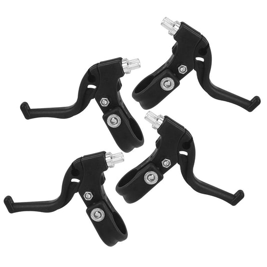 2 Pairs Children Brake Lever Brake Handle Kids Bike Cycling Brake Levers Bike Spare Parts Accessories (Black)