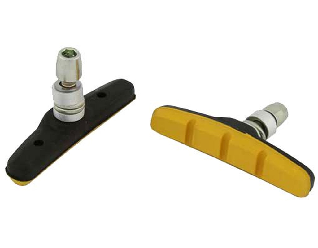Alta Bike Brake Pads W/Nut, 70Mm, (Black/Yellow)